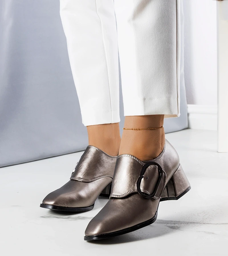 Pantofi stiletto Ailani gri