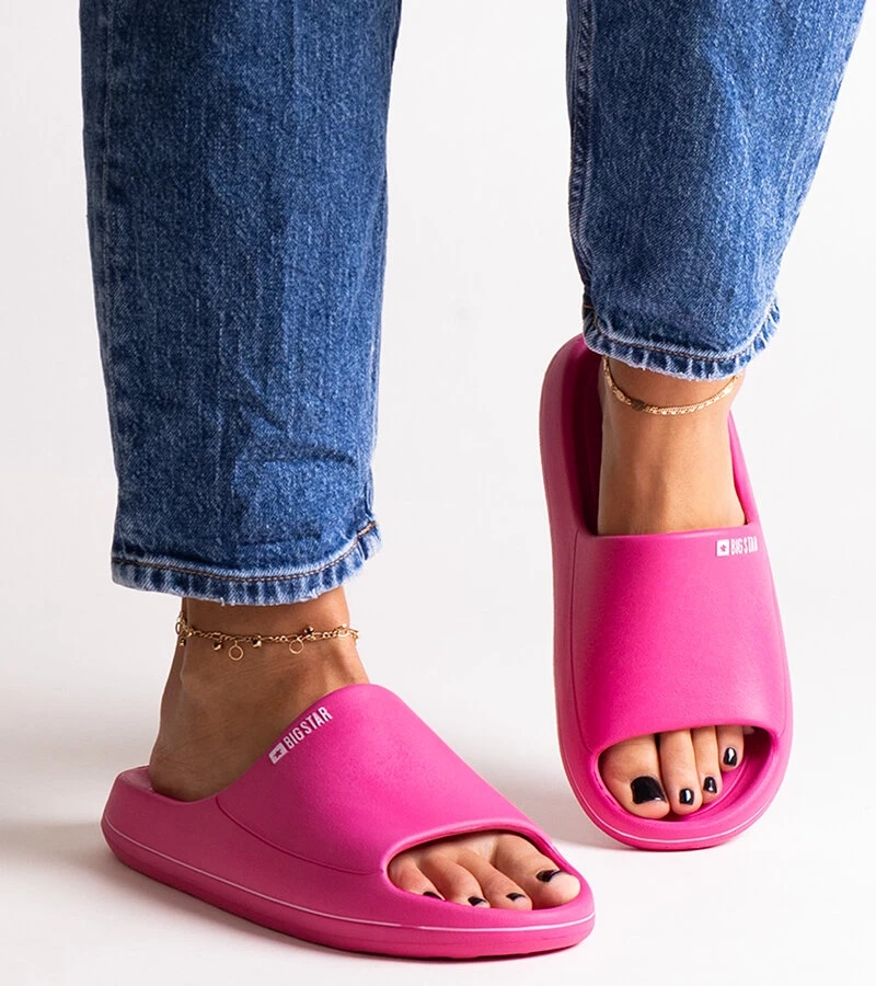 Papuci roz inchis Big Star NN274A041