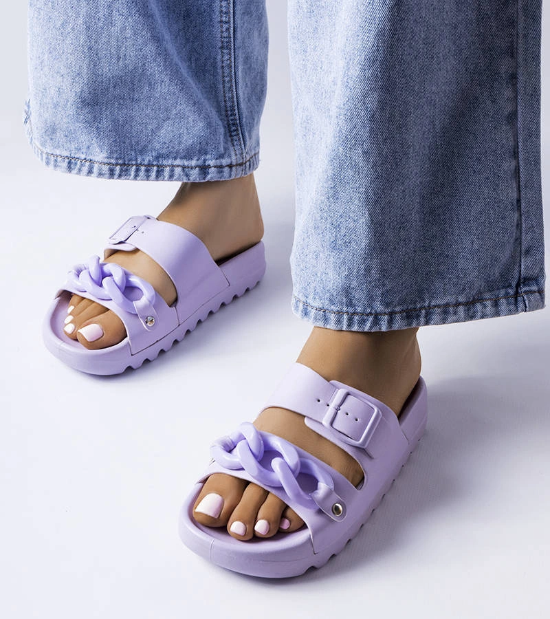 Șlapi de cauciuc Purple Étoile