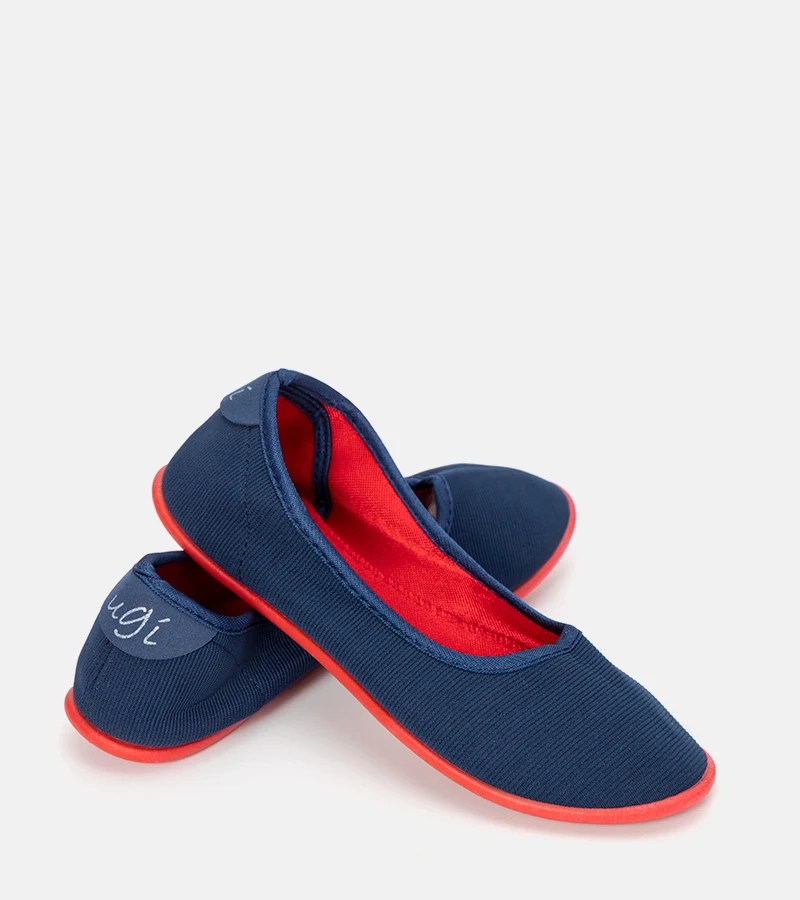 Balerini pentru copii Geneseo albastru marin și roșu pentru copii