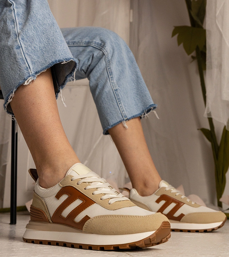 Adidași sport bej pentru femei Marena