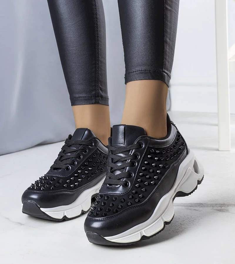 Adidași negri Suzeta pentru femei