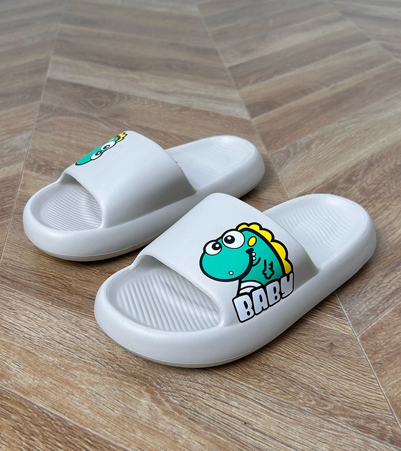 Papuci gri pentru copii cu imprimeu Milos