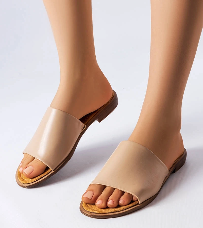 Flip-flops eleganți bej Mainville