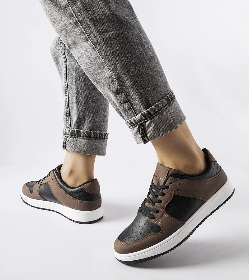 Adidași Jacqueline maro și negru