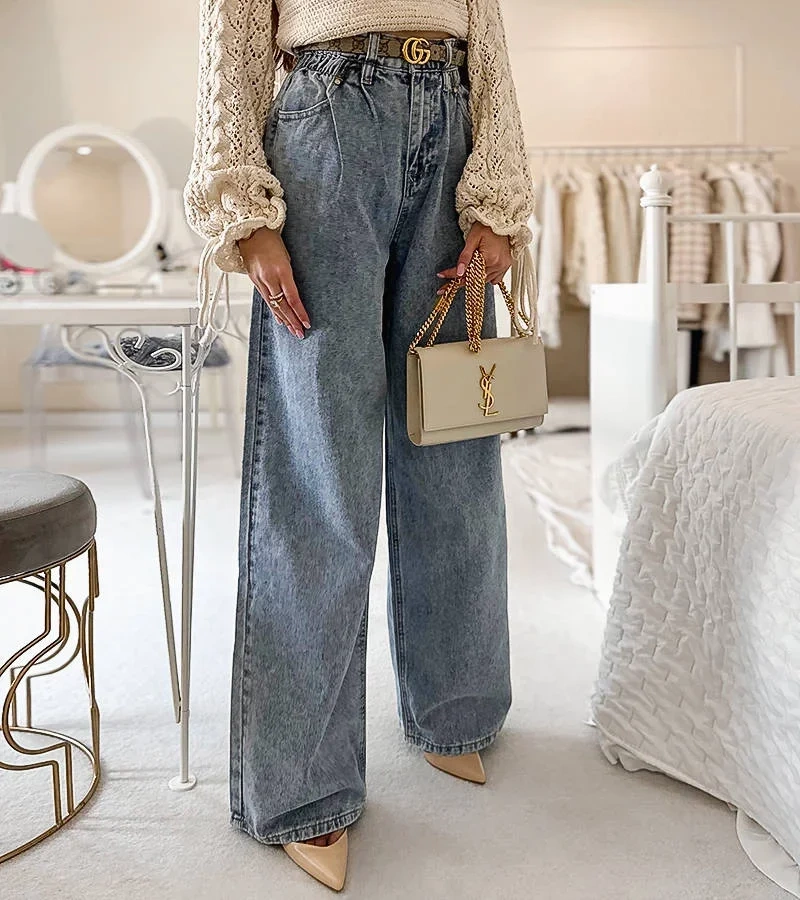 Blugi Forrest cu picior larg