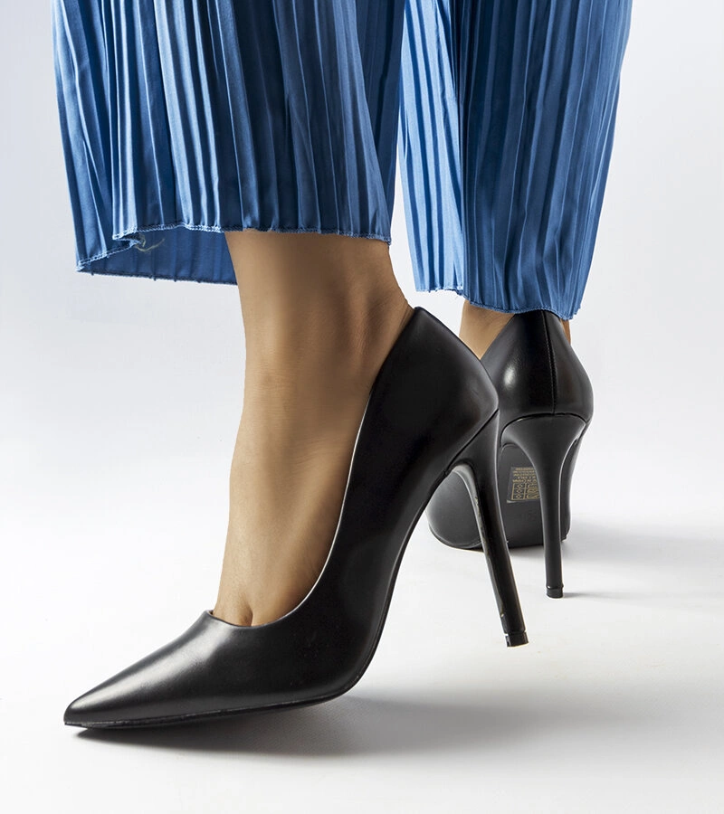 Pantofi stiletto Delis clasici negri