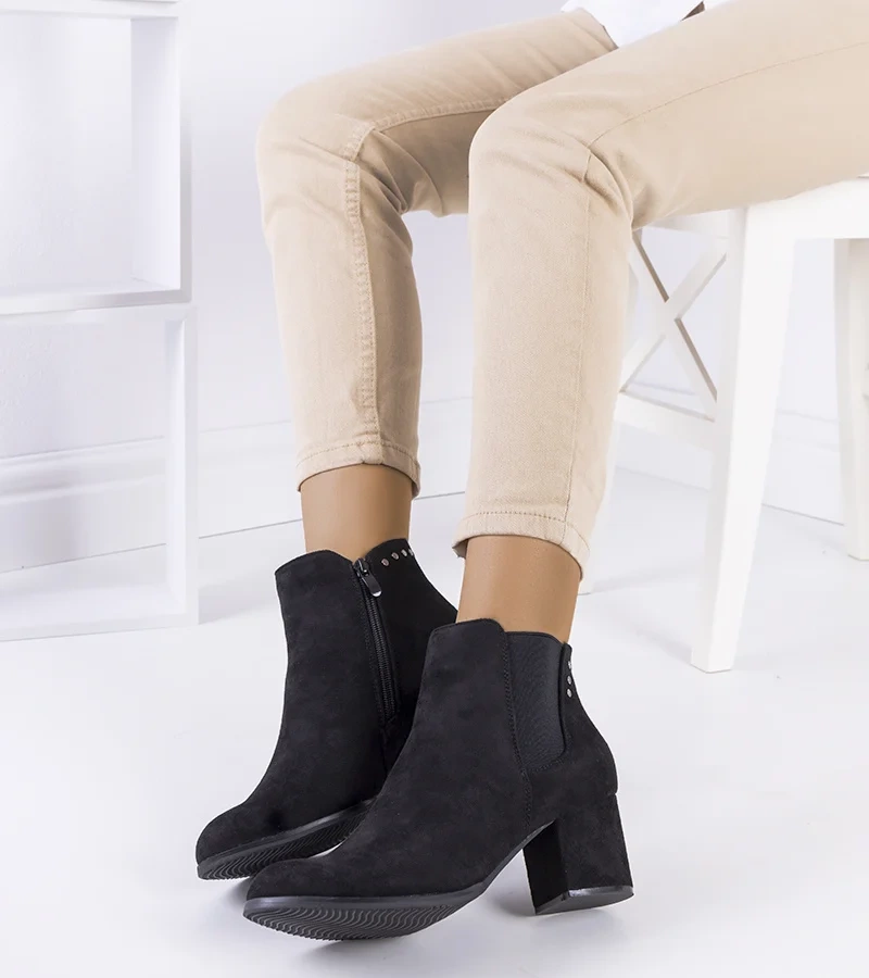 Cizme stiletto negre Runswick