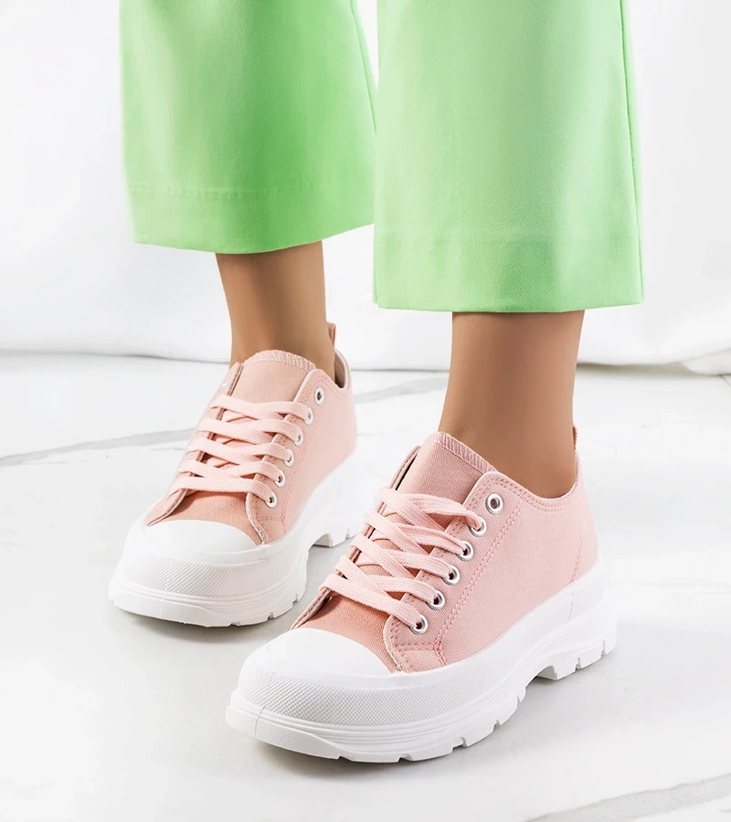 Pantofi sport roz cu talpă groasă de Melik