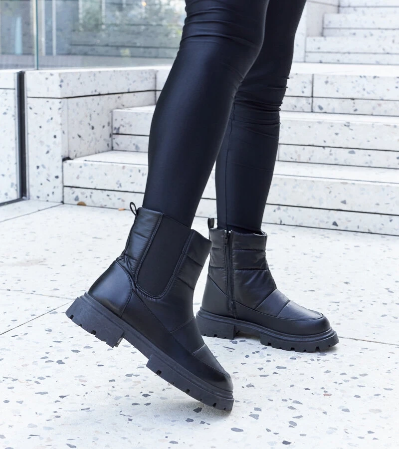 Cizme de zăpadă Galvani izolate negre