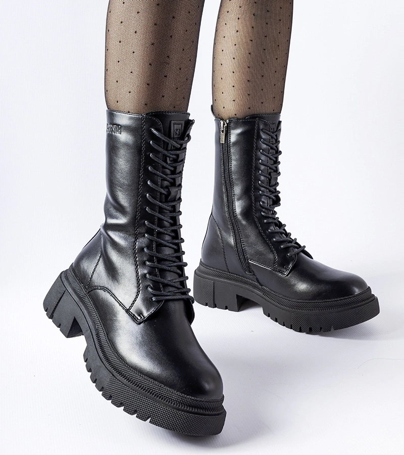 Bocanci negri înalți Big Star MM274564