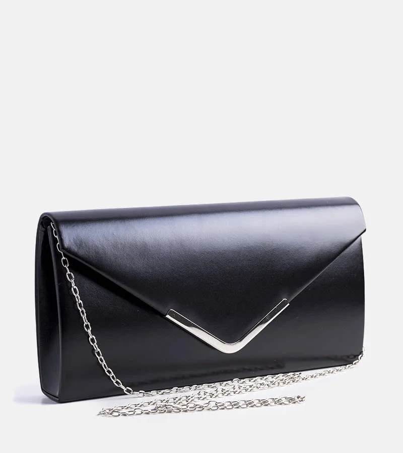 Geantă de mână cu plic negru Arias