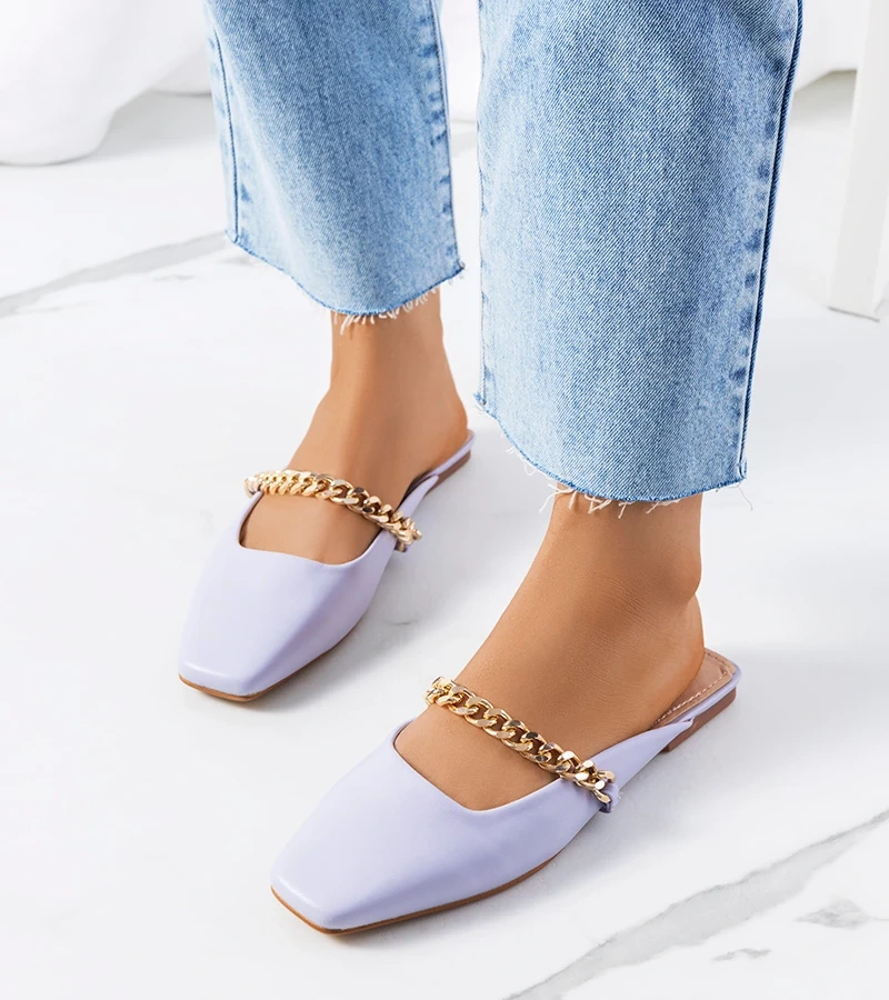 Șlapi eleganți Baras mov