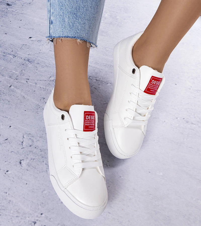 Adidași clasici Vinceza albi