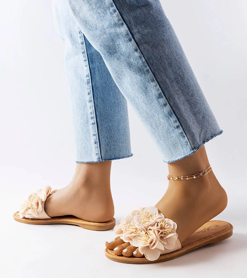 Flip-flops decorativi bej de Alfrida