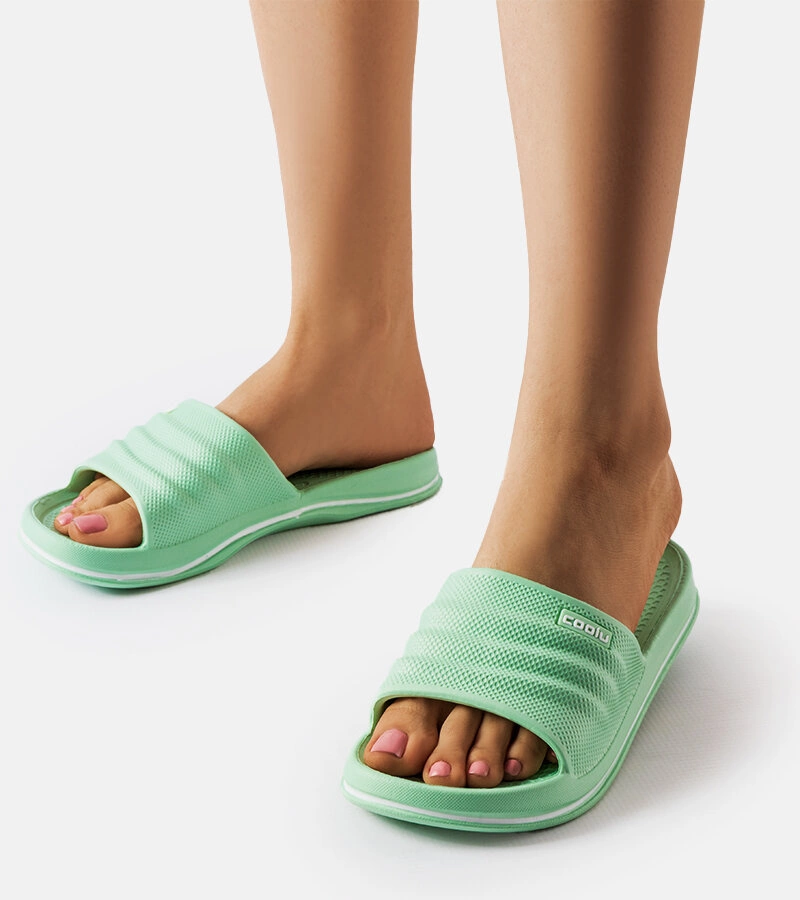 Șlapi de piscină Kathrin verzi