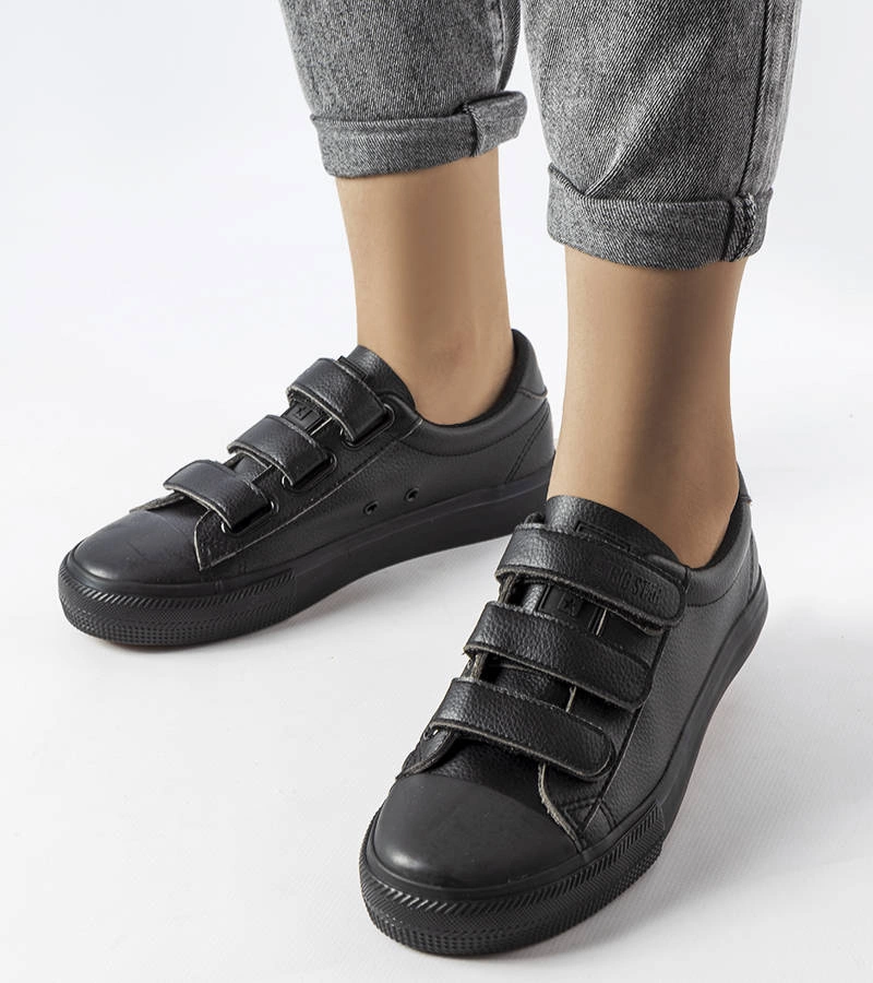 Pantofi de sport Big Star Velcro negri LL274A206