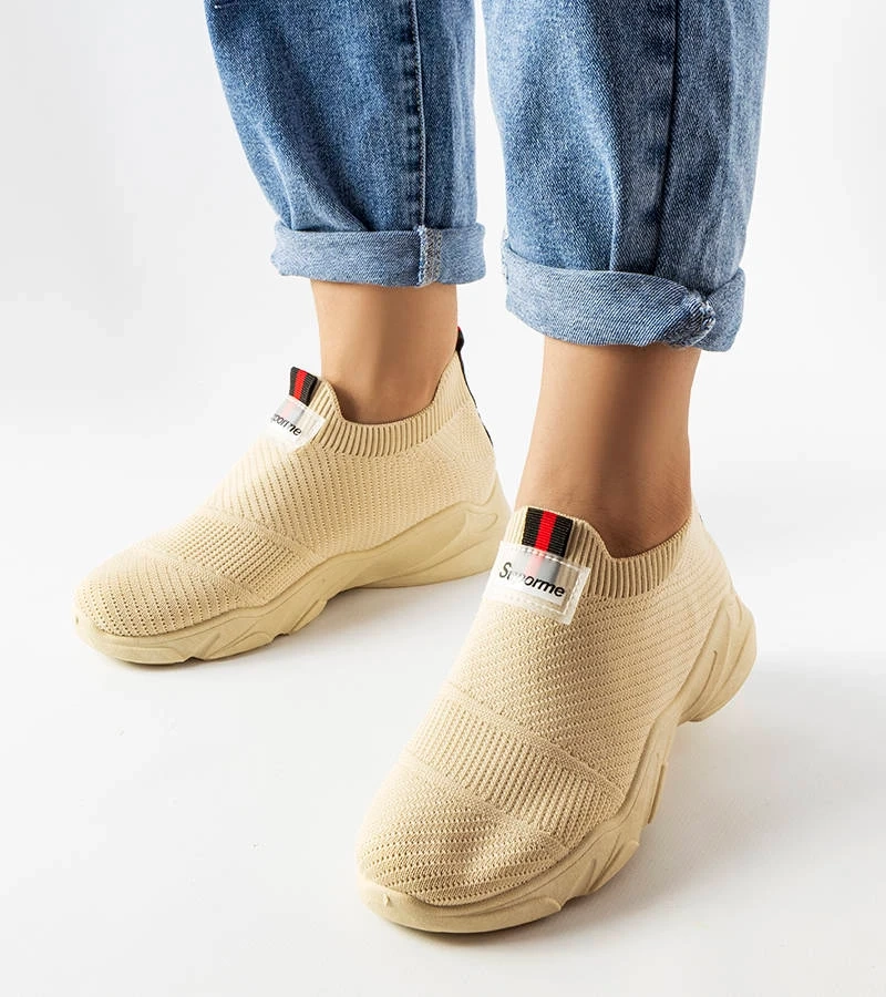 Adidași cu șireturi bej Greco