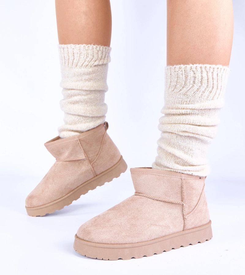 Cizme de zăpadă bej îmblănite Roelle