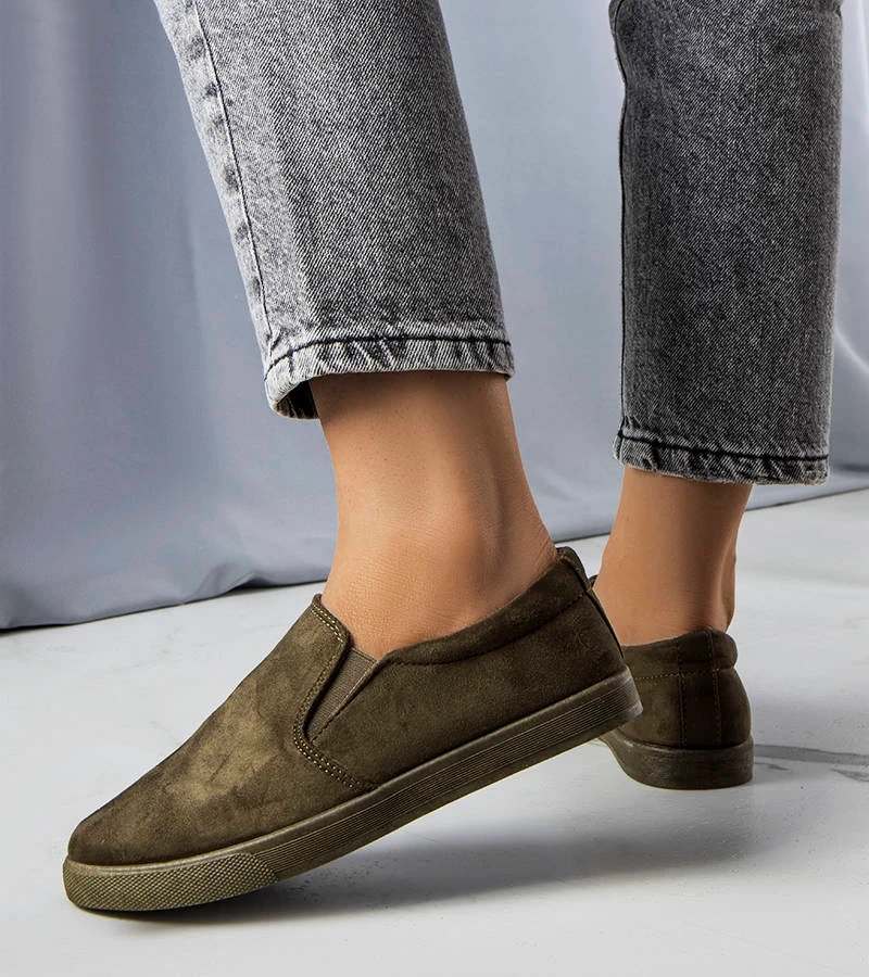 Pantofi de sport Leroy din piele ecologică verde