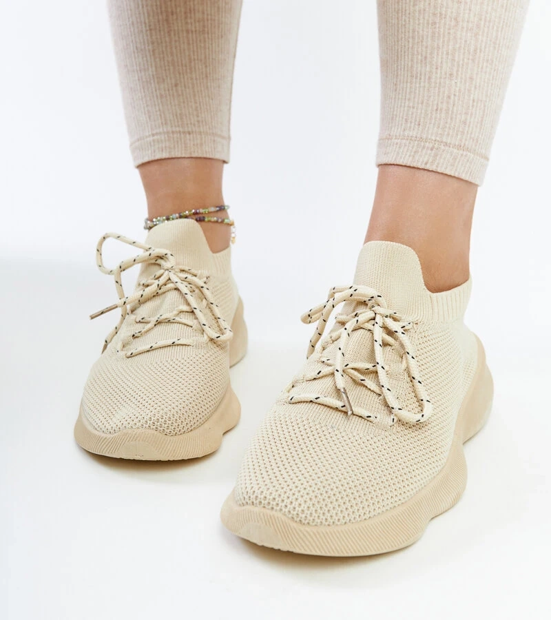 Sneakers sportivi bej Roshni