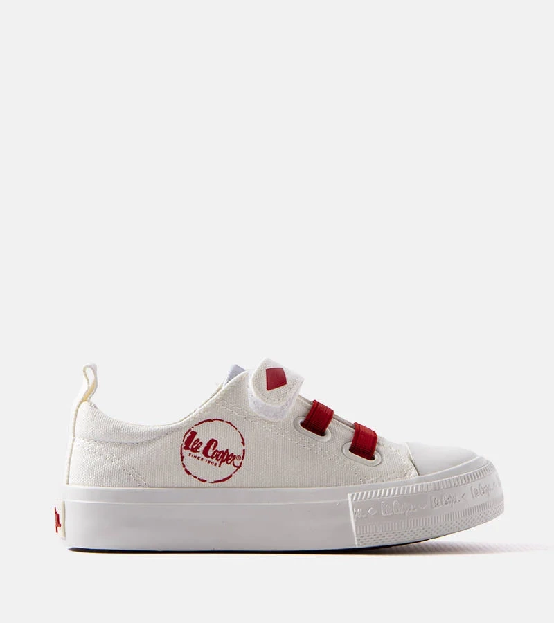Pantofi de sport pentru copii Lee Cooper roșii și albi pentru copii