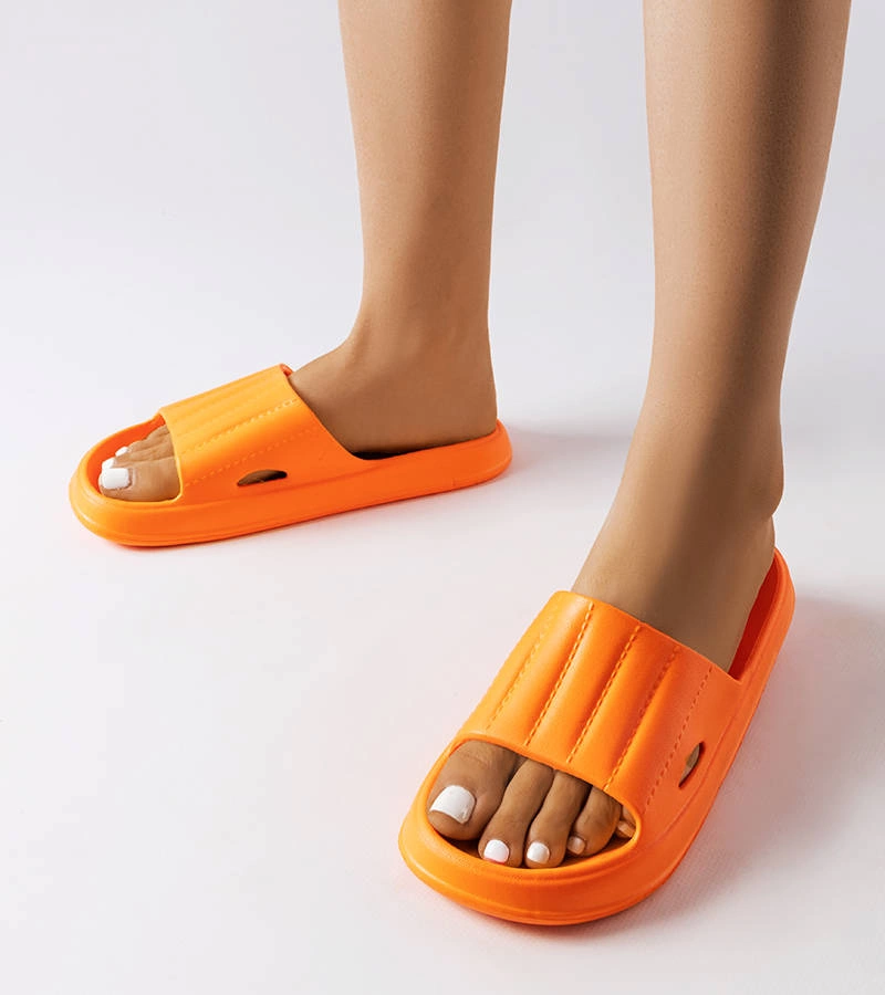 Flip-flops Pinette din spumă portocalie