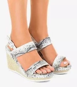 Sandale cu șarpe pe platforme U-6291