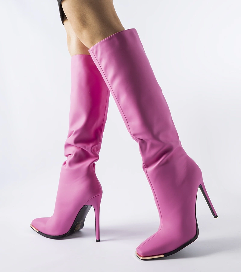 Cizme roz cu toc înalt Conjunto