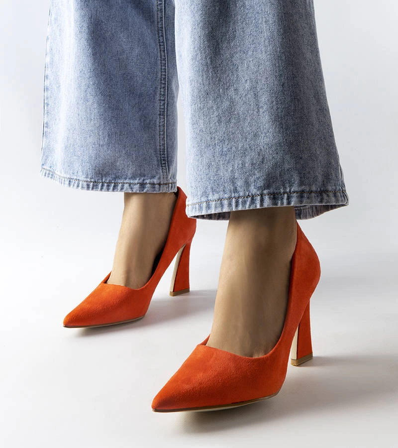 Pantofi stiletto Linda Orange