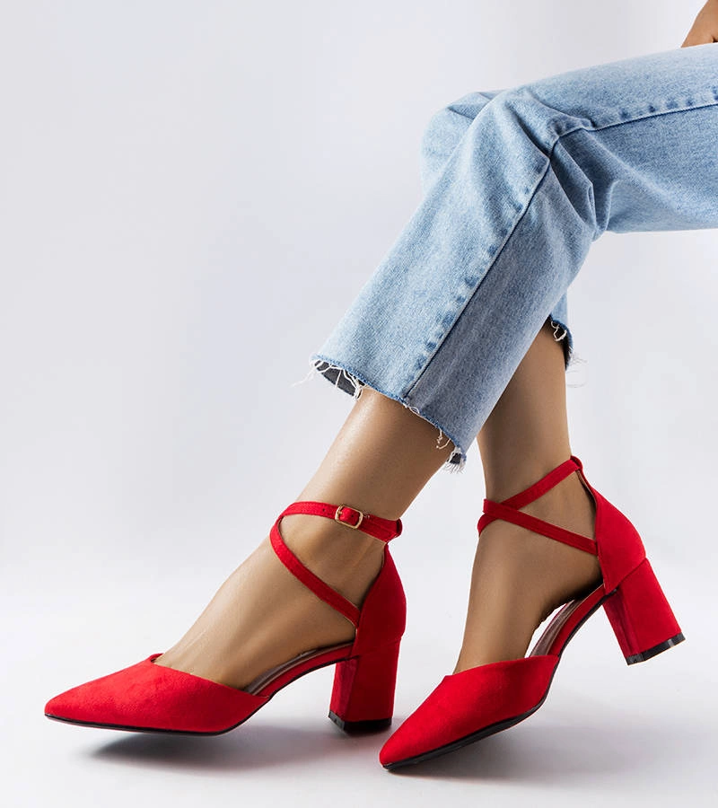 Pantofi stiletto roșii Bensalem