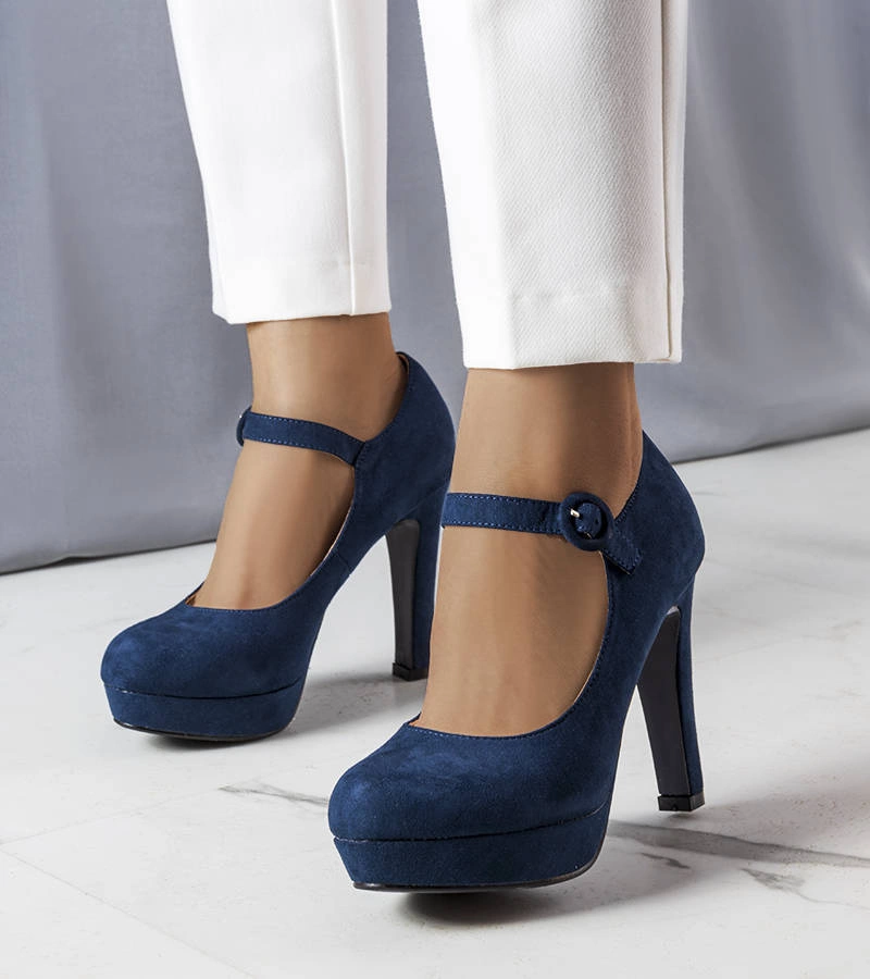 Pantofi stiletto Lynda albastru marin