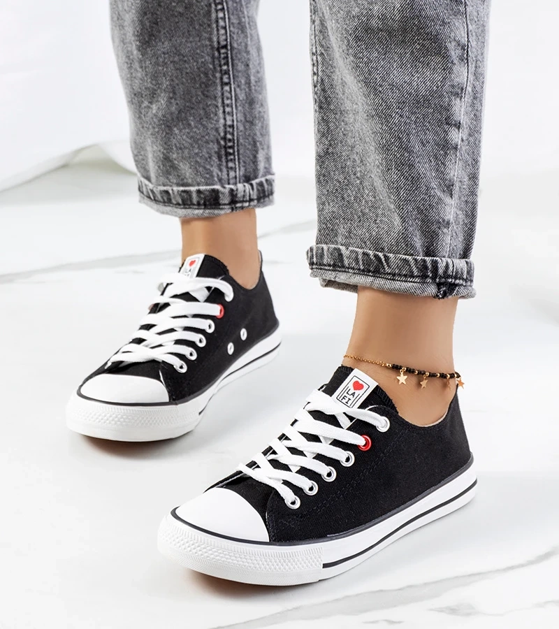 Pantofi de sport clasici negri pentru femei Kolind