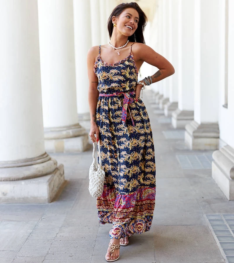 Rochie maxi cu model Libera