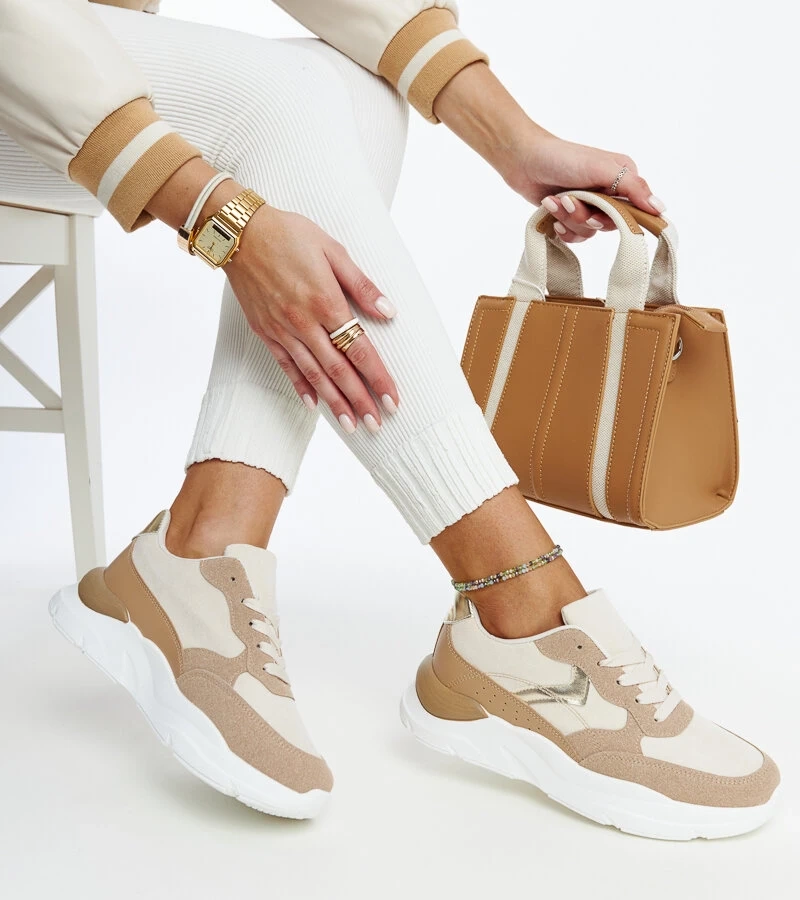 Sneakers maro pe platforma Nereida