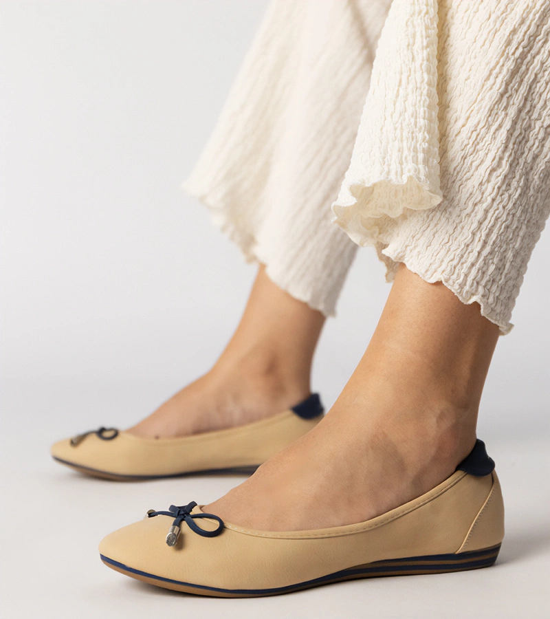 Balerini bej cu fundă Maddalena