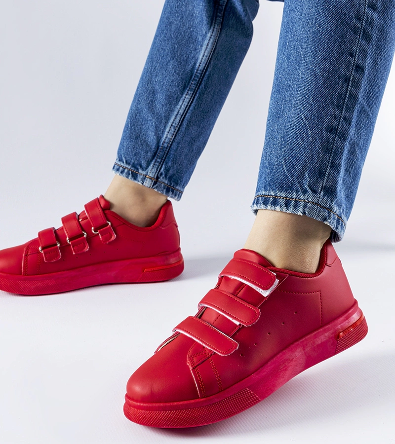 Pantofi sport roșii cu arici Paré