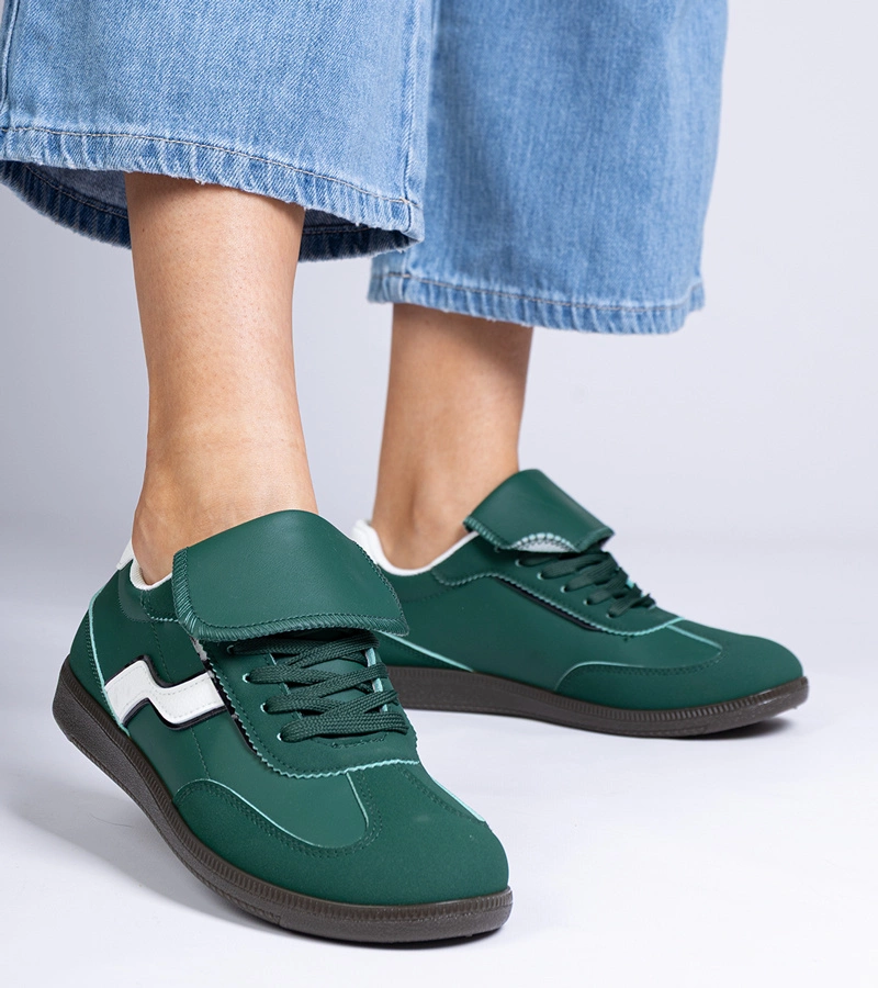 Adidași verzi cu șireturi Edelmira