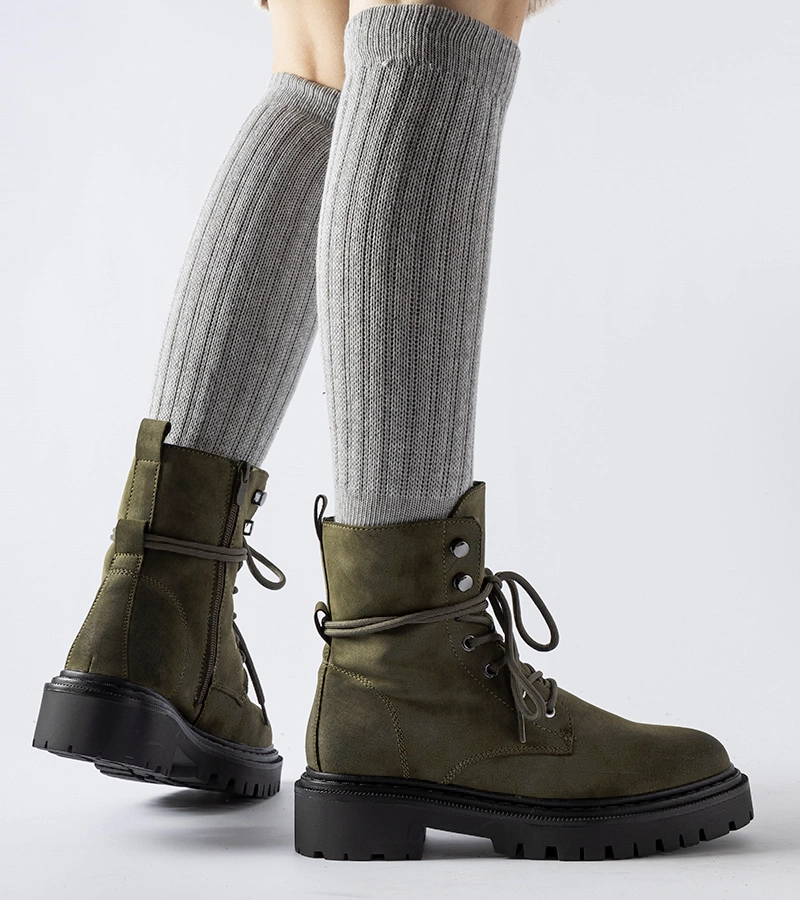 Pantofi verzi cu talpă plată și protecție Brattle