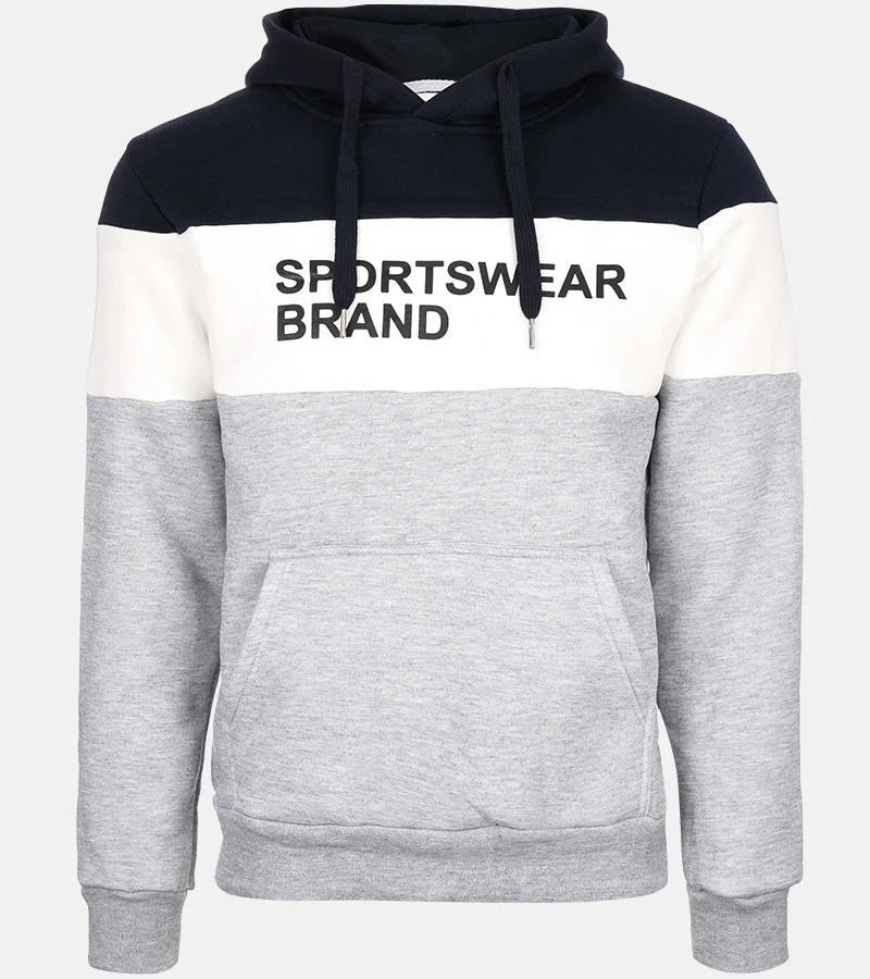 Hanorac cu glugă Guerin gri închis pentru bărbați