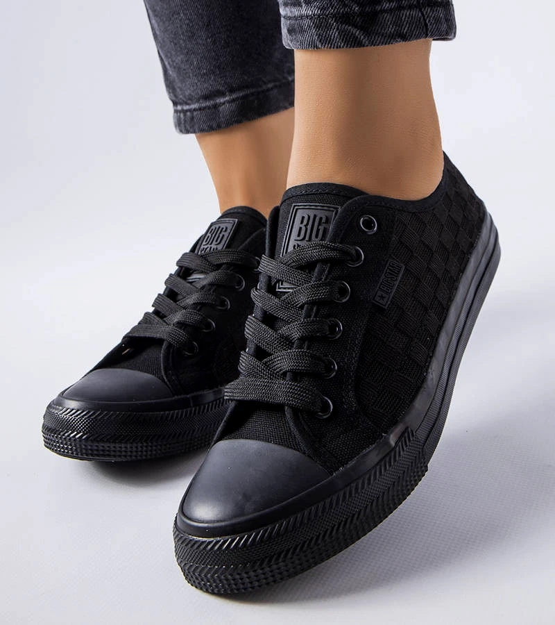 Pantofi de trening din plasă neagră Big Star LL274072