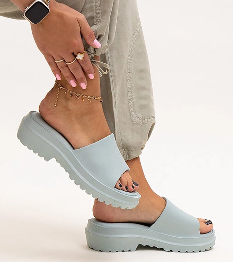 Papuci de mentă cu talpă groasă Soiza