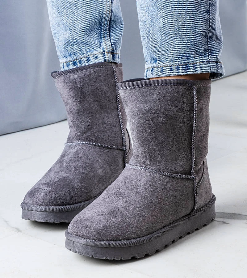 Cizme de zăpadă izolate Grey Hank