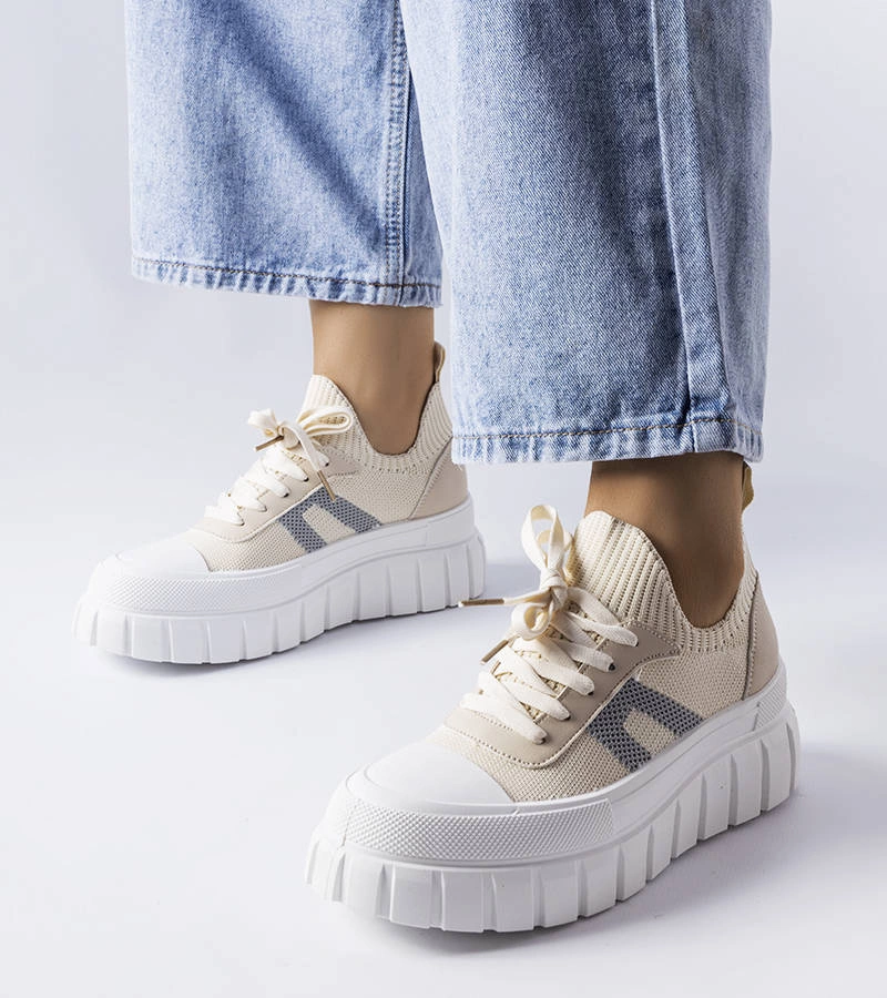 Pantofi cu platformă bej Charpentier