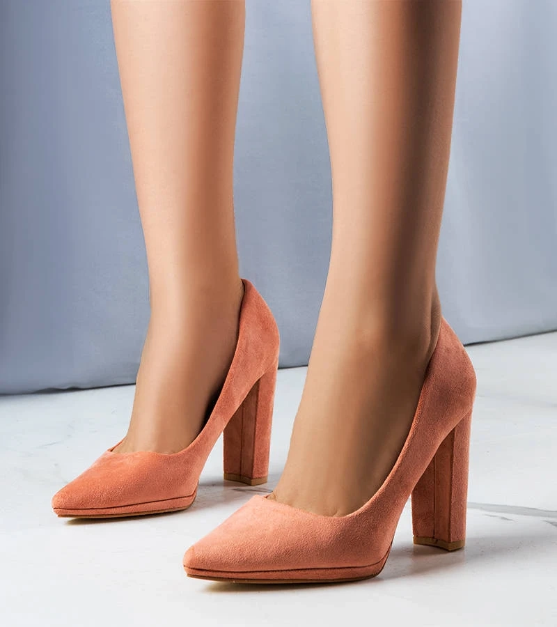 Pantofi cu toc înalt Emmy roz