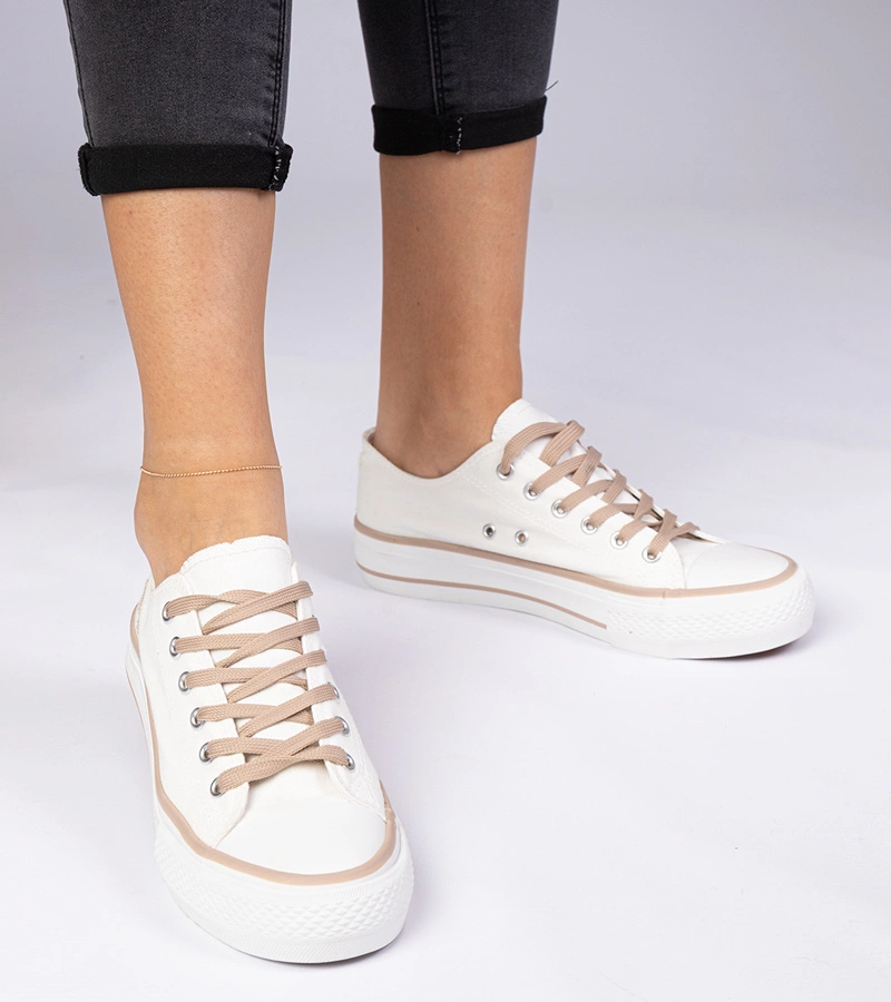 Adidași clasici pentru femei Ellana alb-maro