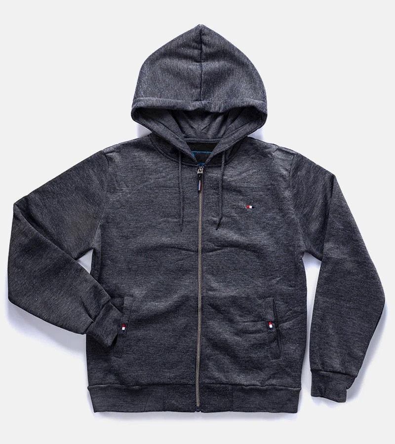 Hanorac cu glugă Guerin gri închis pentru bărbați