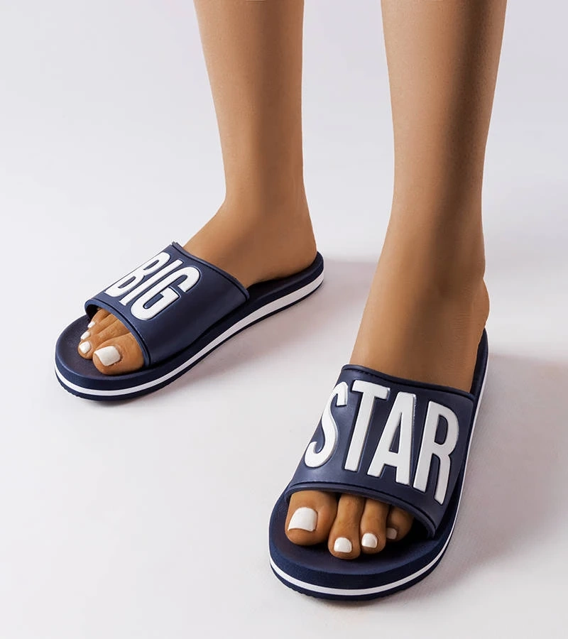 Șlapi Big Star albastru marin JJ274A323