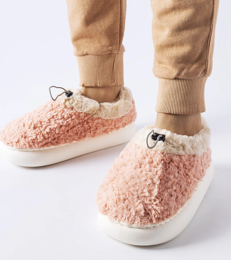 Papuci roz cu călcâi acoperit Aurelio.