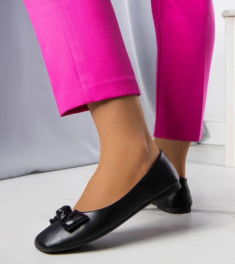 Balerini negri cu fundiță Tabitha